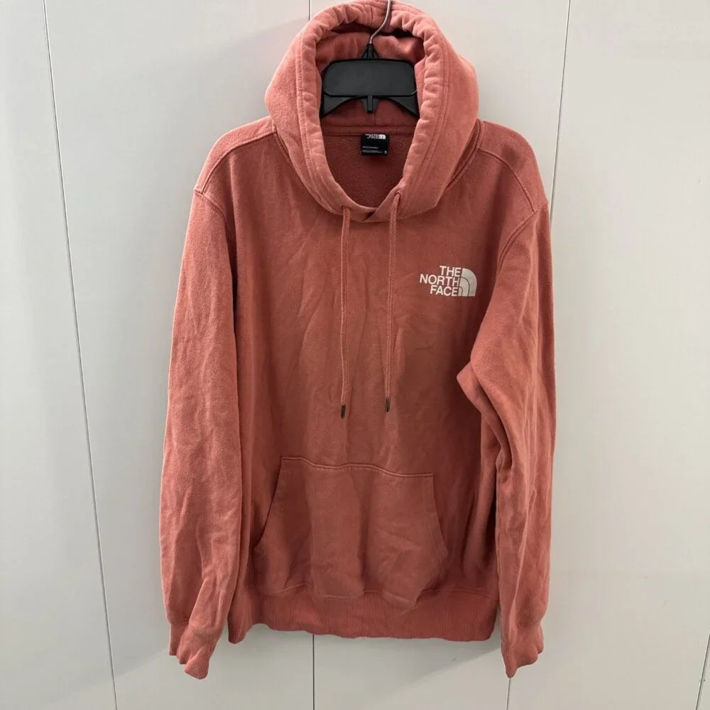The‎ North Face Box NSE Men's Pink Long Sleeve Pullover Hoodie Medium